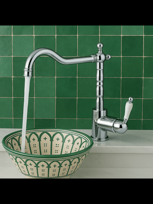 Vintage Brass Faucet Versatile single-hole unlacquered #19