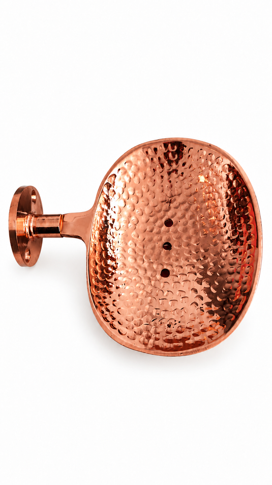 Moroccan Red Brass Bathroom Accessories – Handmade 4-Piece Set or Individual Pieces