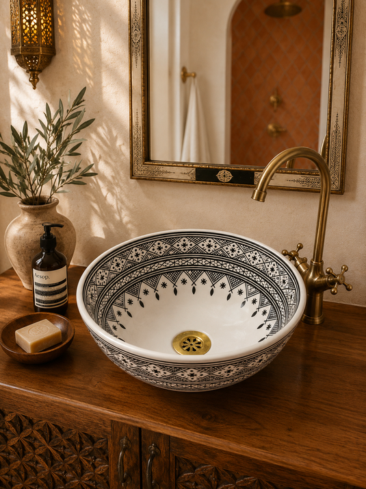 Bathroom Vessel Sink Moroccan Style