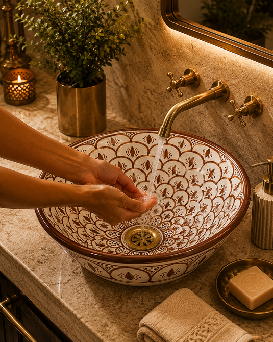 Handcrafted Moroccan Vanity Sink