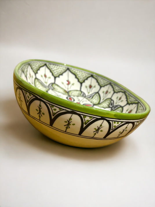 Lavabo de salle de bain ovale peint à la main #001