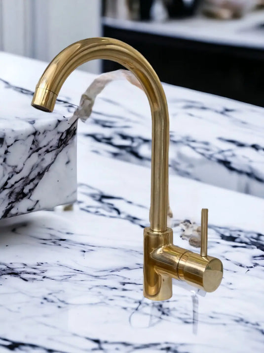 Unlacquered Brass , Mixer Lever Handles, Bathroom and Kitchen Faucet #03 MoroccanSink