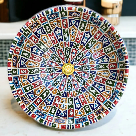 Round Hand Painted Kitchen Sink - Moroccan Sink