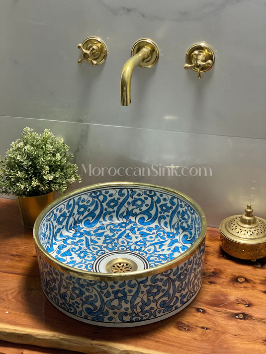 moroccan handmade sink