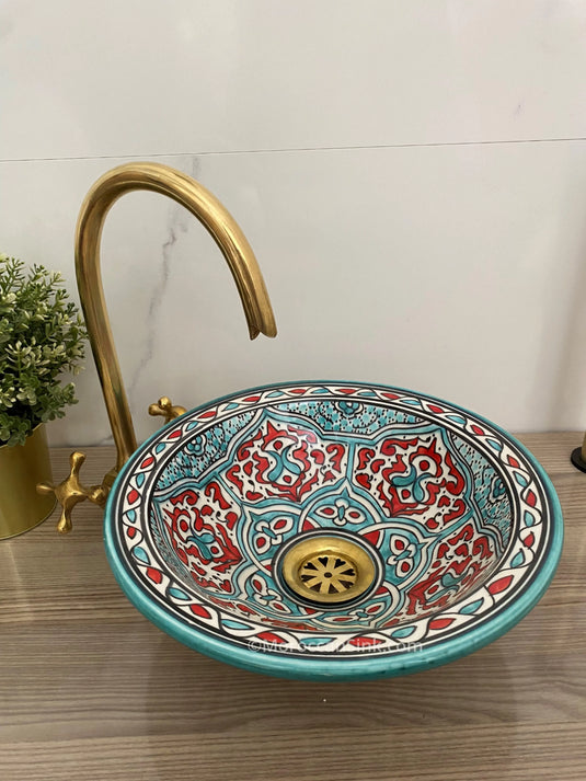 Pottery Handmade Sinks for Bathroom Decoration - Moroccan Sink