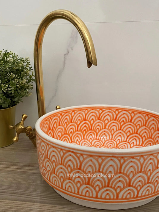 Handmade Modern Bathroom Ceramic Sink MoroccanSink