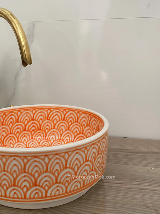 Handmade Modern Bathroom Ceramic Sink MoroccanSink