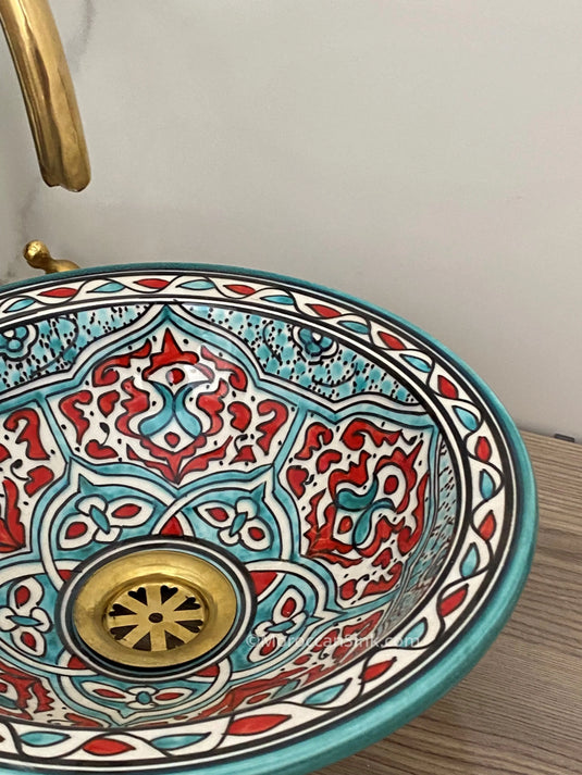 Pottery Handmade Sinks for Bathroom Decoration - Moroccan Sink