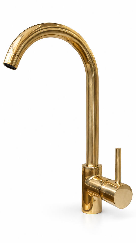 Unlacquered Brass , Mixer Lever Handles, Bathroom and Kitchen Faucet  #03