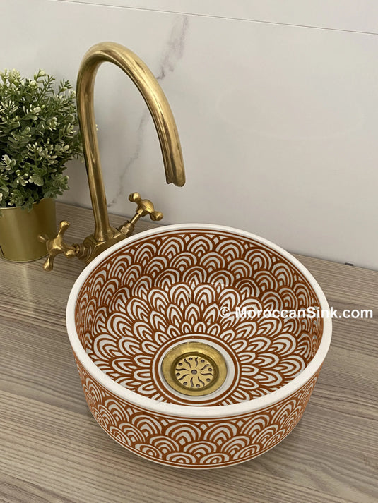 Handmade Modern Bathroom Ceramic Sink MoroccanSink