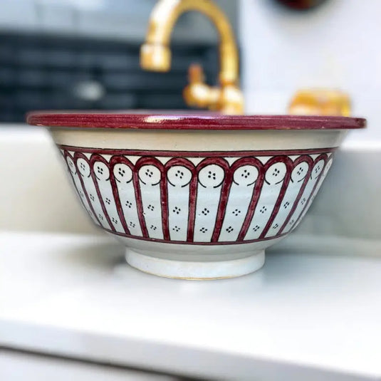 Moroccan Authentic Ceramic Bowl Sink - Moroccan Sink