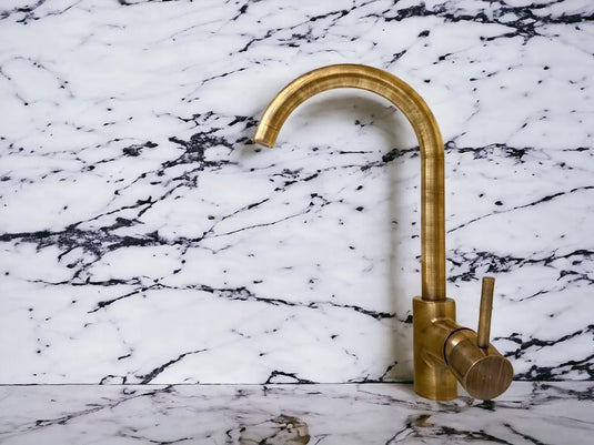 Versatile single-hole unlacquered Brass faucet #04 MoroccanSink