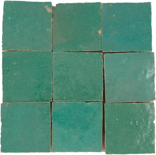 Green Turquoise Zellige of fez Moroccan Sink